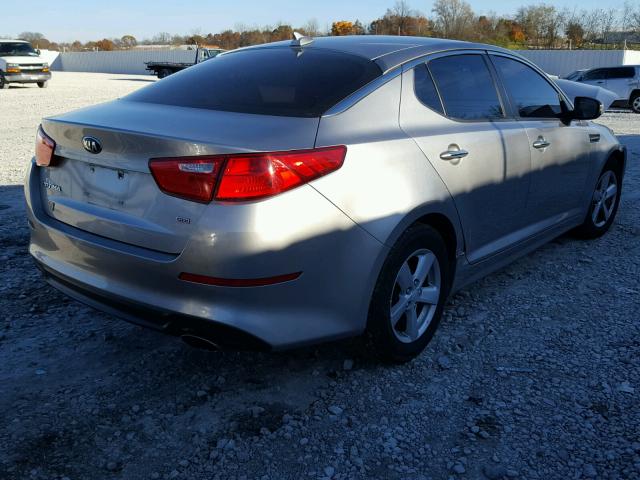 5XXGM4A71EG288932 - 2014 KIA OPTIMA LX SILVER photo 4