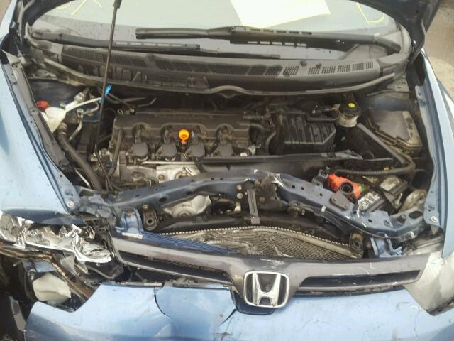 2HGFG12648H555491 - 2008 HONDA CIVIC LX BLUE photo 7