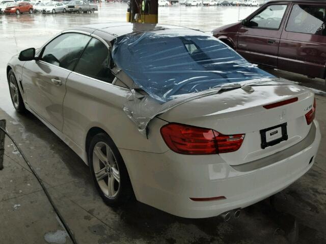 WBA3V7C53EJ872914 - 2014 BMW 428 I WHITE photo 3