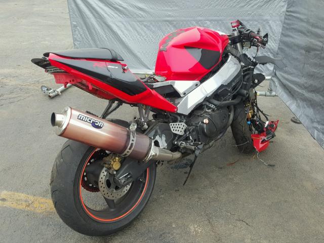 JH2SC50052M003752 - 2002 HONDA CBR900 RR RED photo 4