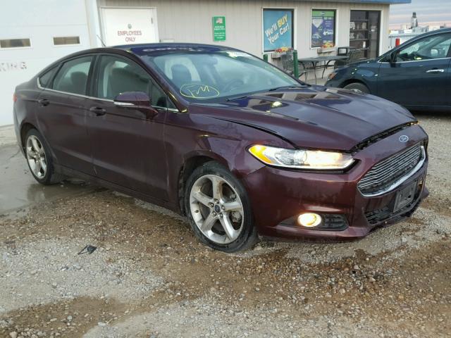 3FA6P0HR0DR238225 - 2013 FORD FUSION SE MAROON photo 1