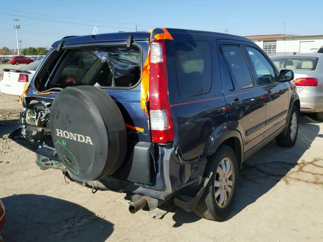 SHSRD78805U344685 - 2005 HONDA CR-V BLUE photo 4