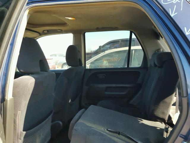 SHSRD78805U344685 - 2005 HONDA CR-V BLUE photo 6