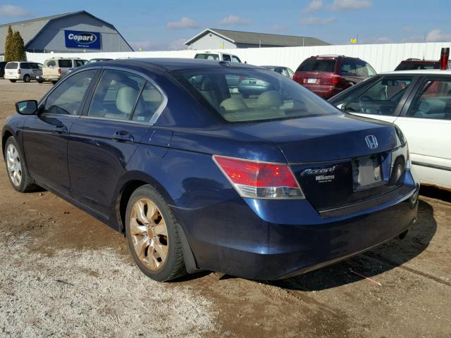 1HGCP26849A067498 - 2009 HONDA ACCORD EXL BLUE photo 3