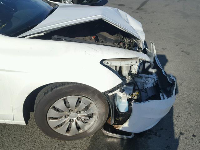 1HGCP2F34BA154263 - 2011 HONDA ACCORD LX WHITE photo 9