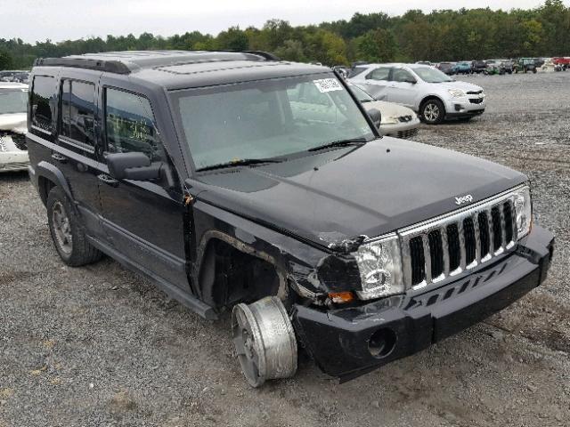 1J8HG48P77C647858 - 2007 JEEP COMMANDER BLACK photo 1