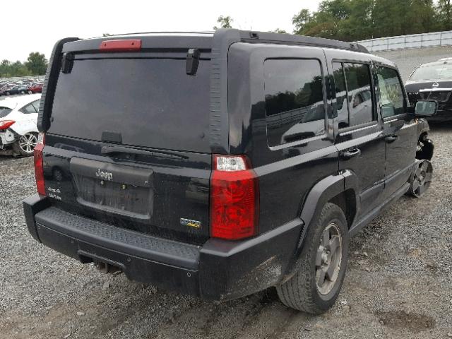 1J8HG48P77C647858 - 2007 JEEP COMMANDER BLACK photo 4