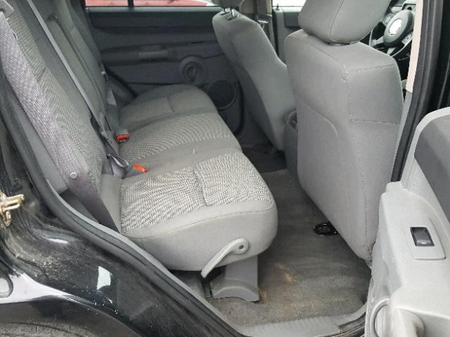 1J8HG48P77C647858 - 2007 JEEP COMMANDER BLACK photo 6
