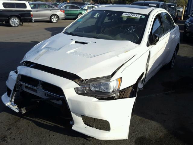 JA32W5FV6DU005014 - 2013 MITSUBISHI LANCER WHITE photo 2