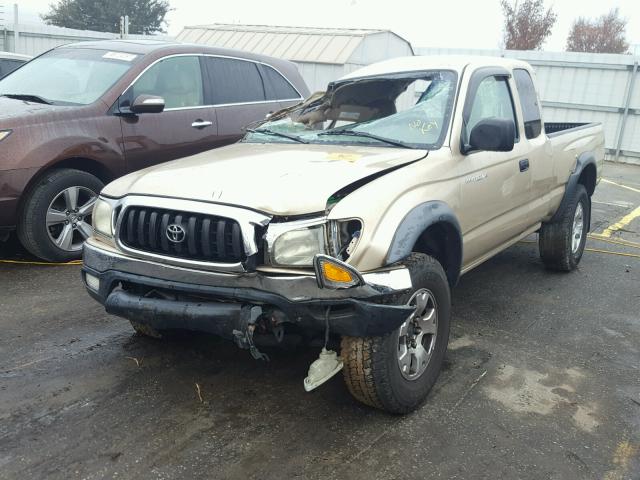 5TEWN72N94Z333882 - 2004 TOYOTA TACOMA XTR GOLD photo 2