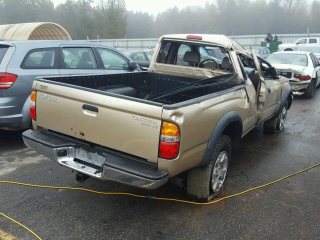 5TEWN72N94Z333882 - 2004 TOYOTA TACOMA XTR GOLD photo 4