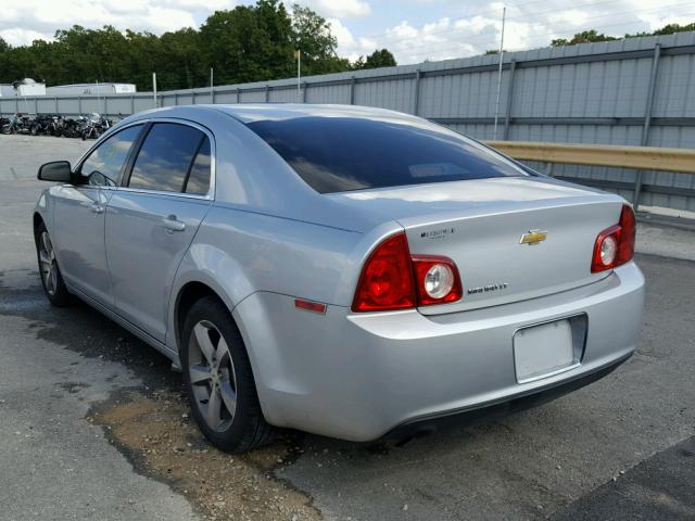1G1ZC5E11BF149670 - 2011 CHEVROLET MALIBU 1LT SILVER photo 3