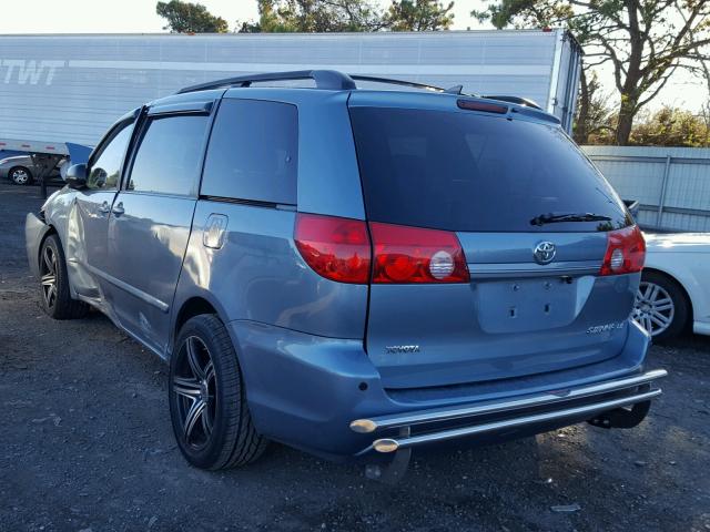 5TDZK23C18S181749 - 2008 TOYOTA SIENNA CE BLUE photo 3