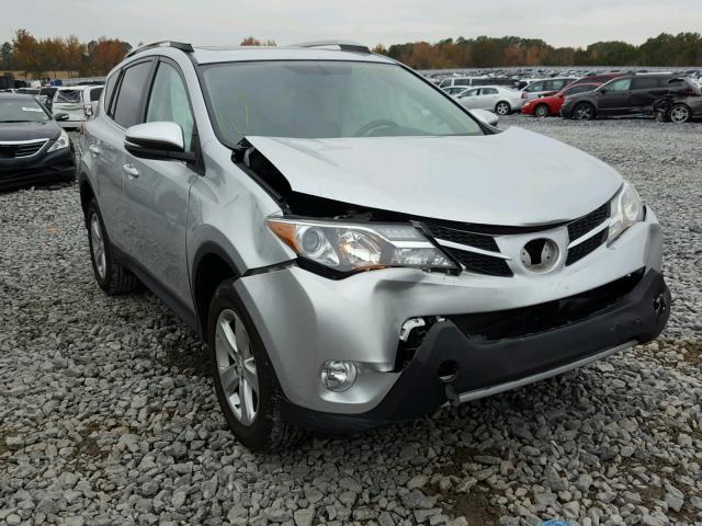 2T3WFREV0DW036595 - 2013 TOYOTA RAV4 XLE SILVER photo 1