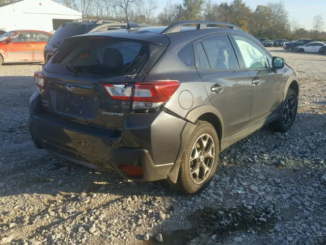 JF2GTADC3JH216073 - 2018 SUBARU CROSSTREK CHARCOAL photo 4