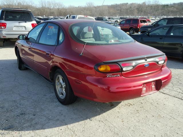 1FALP52U7VA245858 - 1997 FORD TAURUS GL RED photo 3