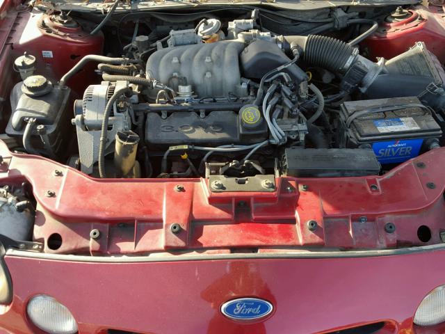 1FALP52U7VA245858 - 1997 FORD TAURUS GL RED photo 7