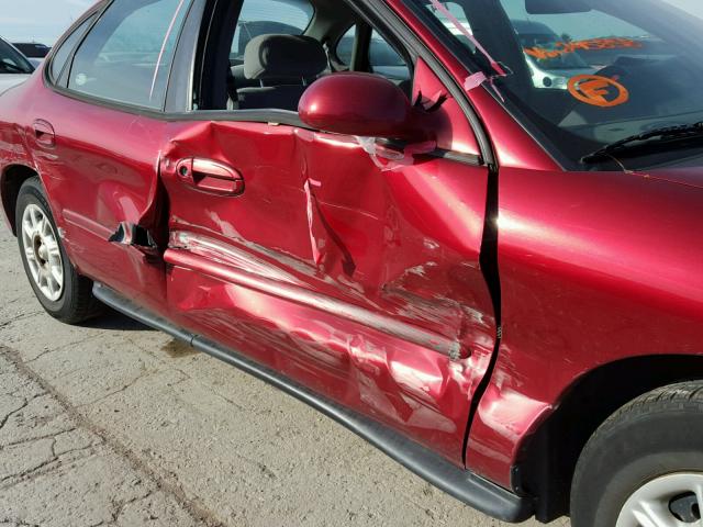 1FALP52U7VA245858 - 1997 FORD TAURUS GL RED photo 9