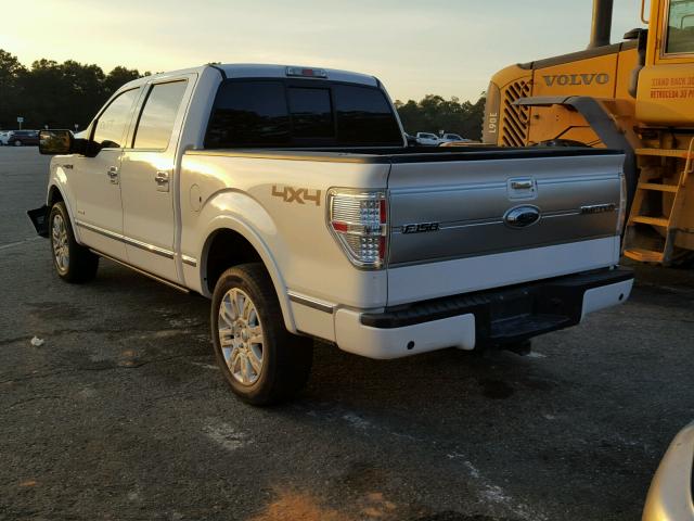 1FTFW1ET9DFA78944 - 2013 FORD F150 SUPER WHITE photo 3