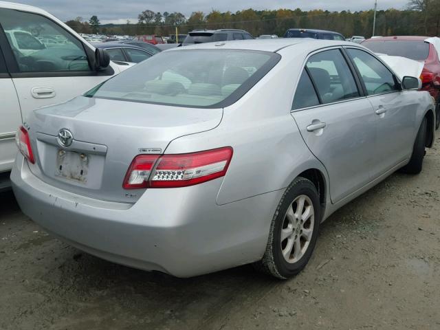 4T1BF3EK1AU549375 - 2010 TOYOTA CAMRY BASE SILVER photo 4