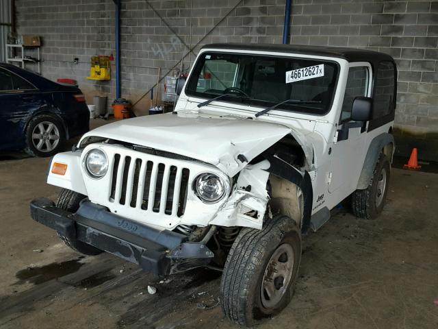 1J4F449S86P733384 - 2006 JEEP WRANGLER / WHITE photo 2