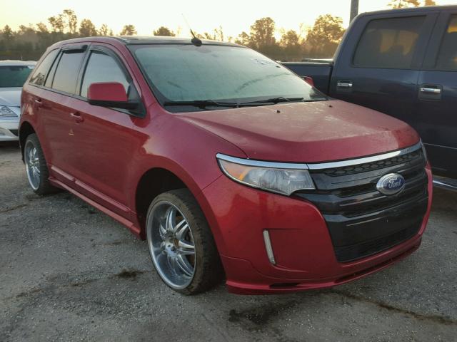 2FMDK4AK5BBA32314 - 2011 FORD EDGE SPORT RED photo 1