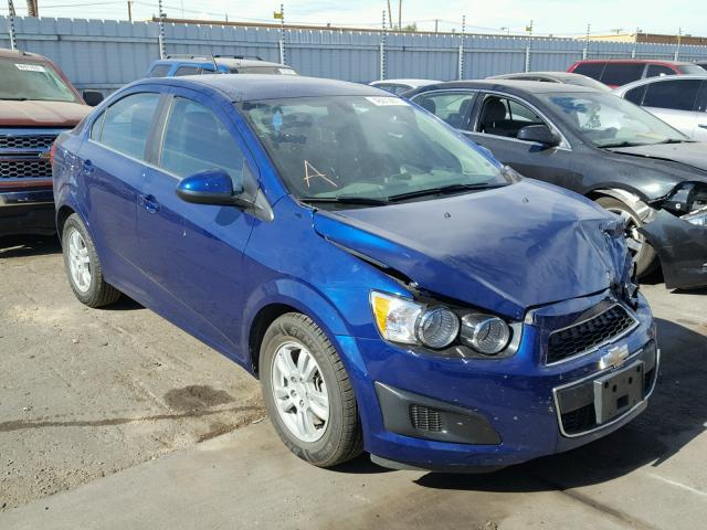 1G1JC5SH0E4198387 - 2014 CHEVROLET SONIC LT BLUE photo 1