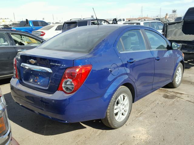 1G1JC5SH0E4198387 - 2014 CHEVROLET SONIC LT BLUE photo 4