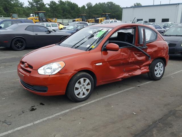 KMHCM3AC1AU175424 - 2010 HYUNDAI ACCENT BLU ORANGE photo 2