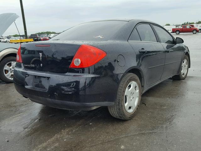 1G2ZF57B584188341 - 2008 PONTIAC G6 VALUE L BLACK photo 4