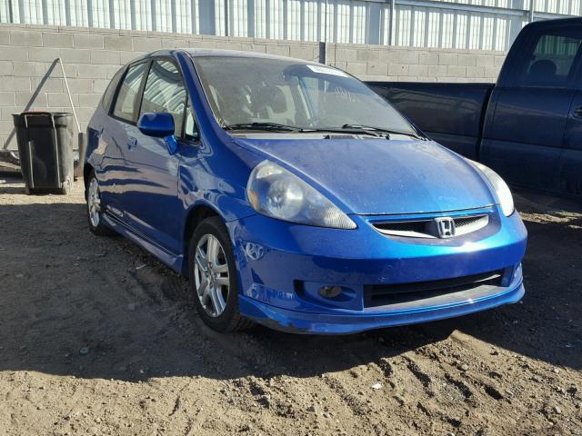 JHMGD37697S041965 - 2007 HONDA FIT S BLUE photo 1