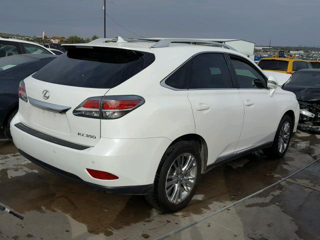 2T2ZK1BA7DC105610 - 2013 LEXUS RX 350 WHITE photo 4