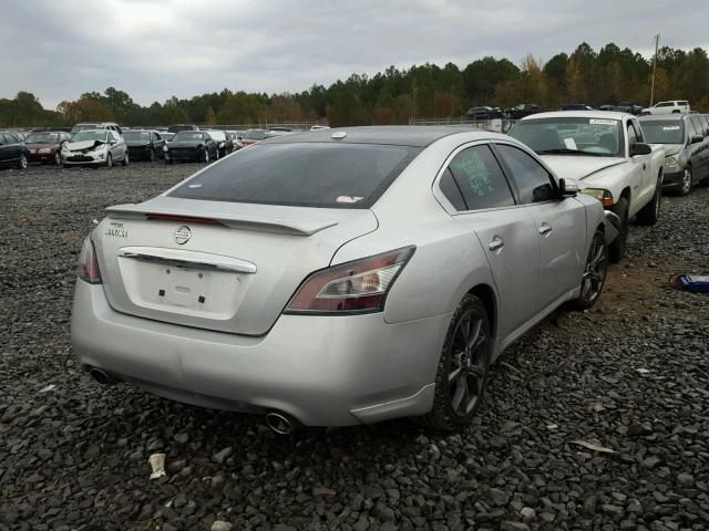 1N4AA5AP2DC814302 - 2013 NISSAN MAXIMA S SILVER photo 4