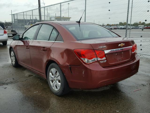 1G1PC5SH8C7266540 - 2012 CHEVROLET CRUZE LS BROWN photo 3