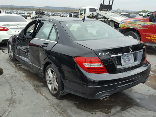 WDDGF8ABXDR251000 - 2013 MERCEDES-BENZ C 300 4MAT BLACK photo 3