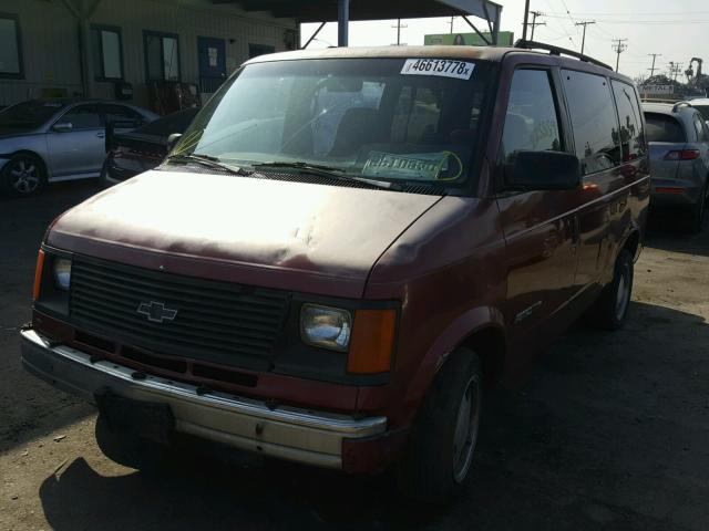 1GNDM19Z9NB222665 - 1992 CHEVROLET ASTRO BURGUNDY photo 2