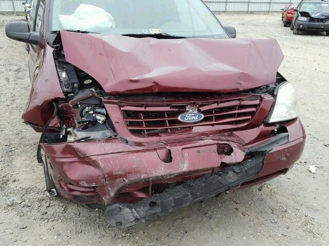 2FMZA51287BA35343 - 2007 FORD FREESTAR S MAROON photo 9