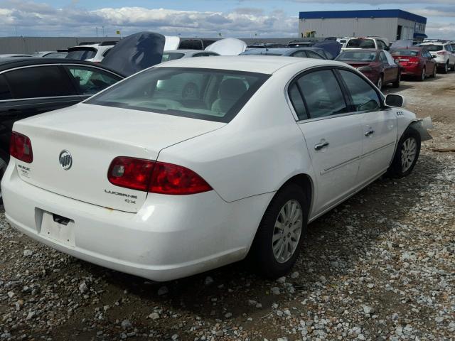 1G4HP57207U162180 - 2007 BUICK LUCERNE CX WHITE photo 4