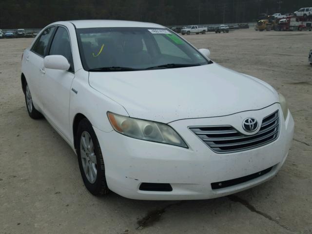 4T1BB46K18U042986 - 2008 TOYOTA CAMRY HYBR WHITE photo 1