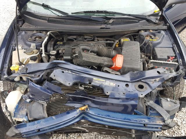 1C3EL46X16N153222 - 2006 CHRYSLER SEBRING BLUE photo 7