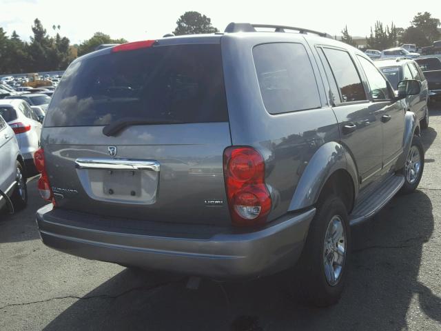 1D4HD58DX5F550809 - 2005 DODGE DURANGO GRAY photo 4