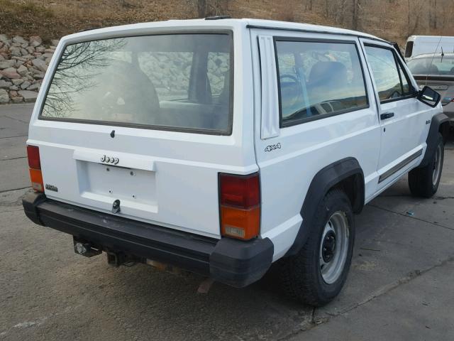 1J4FJ27S7SL519665 - 1995 JEEP CHEROKEE S WHITE photo 4