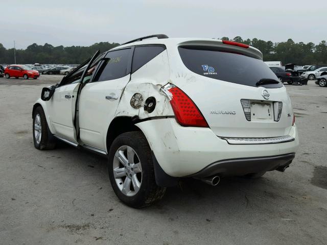 JN8AZ08TX7W525720 - 2007 NISSAN MURANO CREAM photo 3