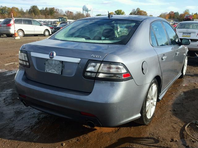 YS3FH41U381127822 - 2008 SAAB 9-3 AERO GRAY photo 4