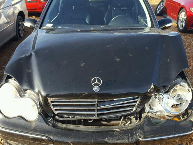 WDBRF52H47F930379 - 2007 MERCEDES-BENZ C 230 BLACK photo 7