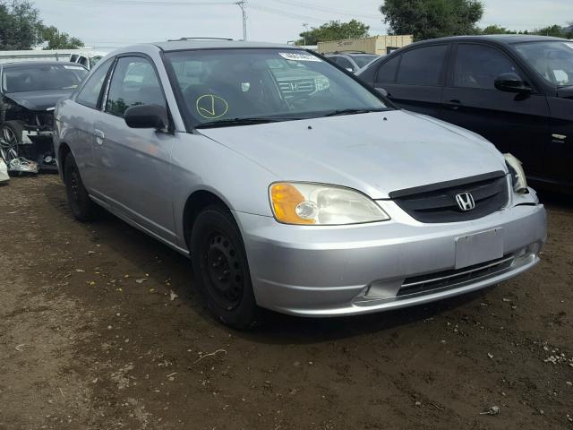 1HGEM21532L075522 - 2002 HONDA CIVIC LX SILVER photo 1