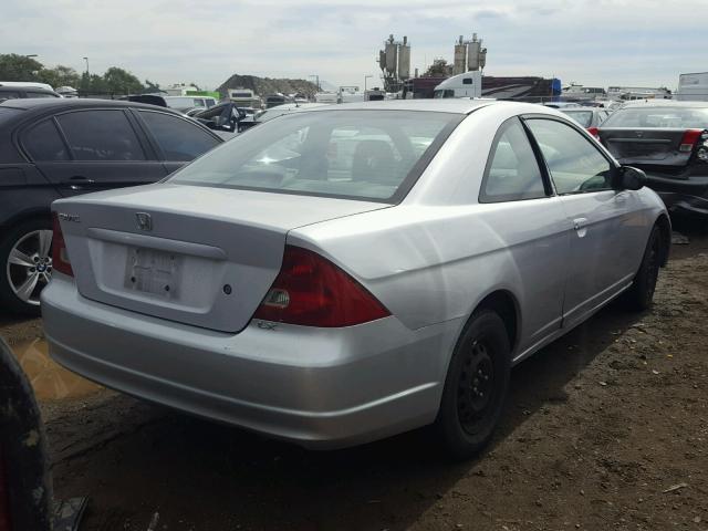 1HGEM21532L075522 - 2002 HONDA CIVIC LX SILVER photo 4