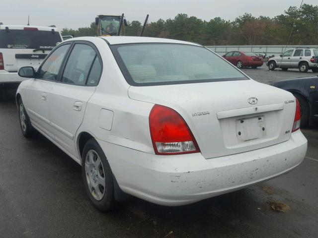 KMHDN45D53U518183 - 2003 HYUNDAI ELANTRA GL WHITE photo 3