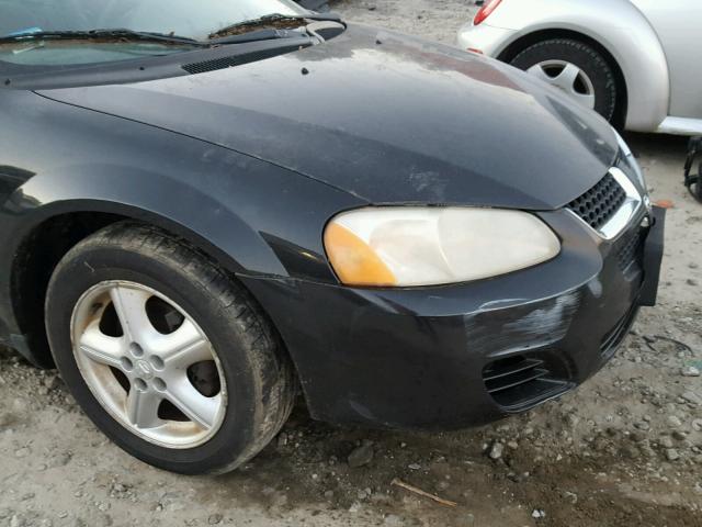 1B3EL46J84N413170 - 2004 DODGE STRATUS SX BLACK photo 9