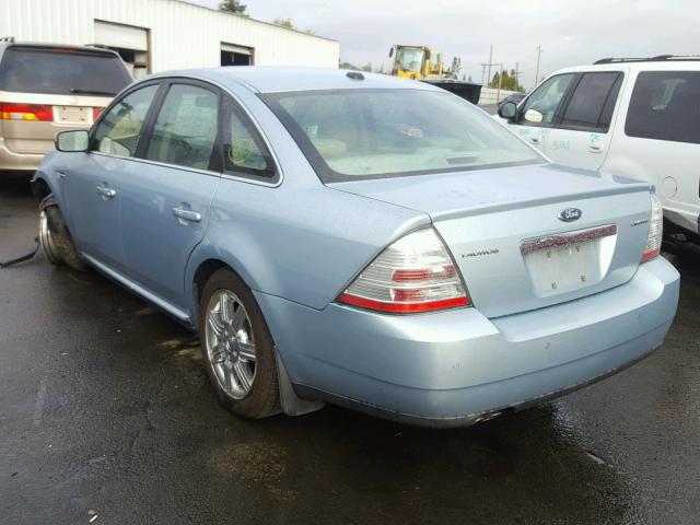 1FAHP25W29G118584 - 2009 FORD TAURUS LIM BLUE photo 3